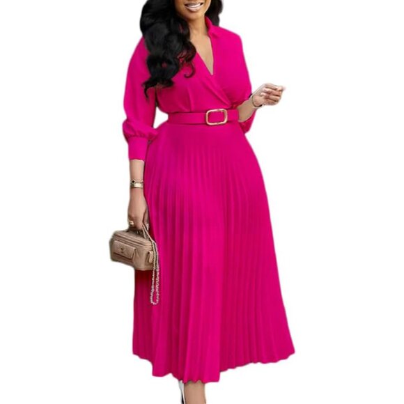 polyester a line dress Camilla Dress by LJCDESIGNS, Statement Peter Pan Collar, Midi Length – LJC  DESIGNS main image 0